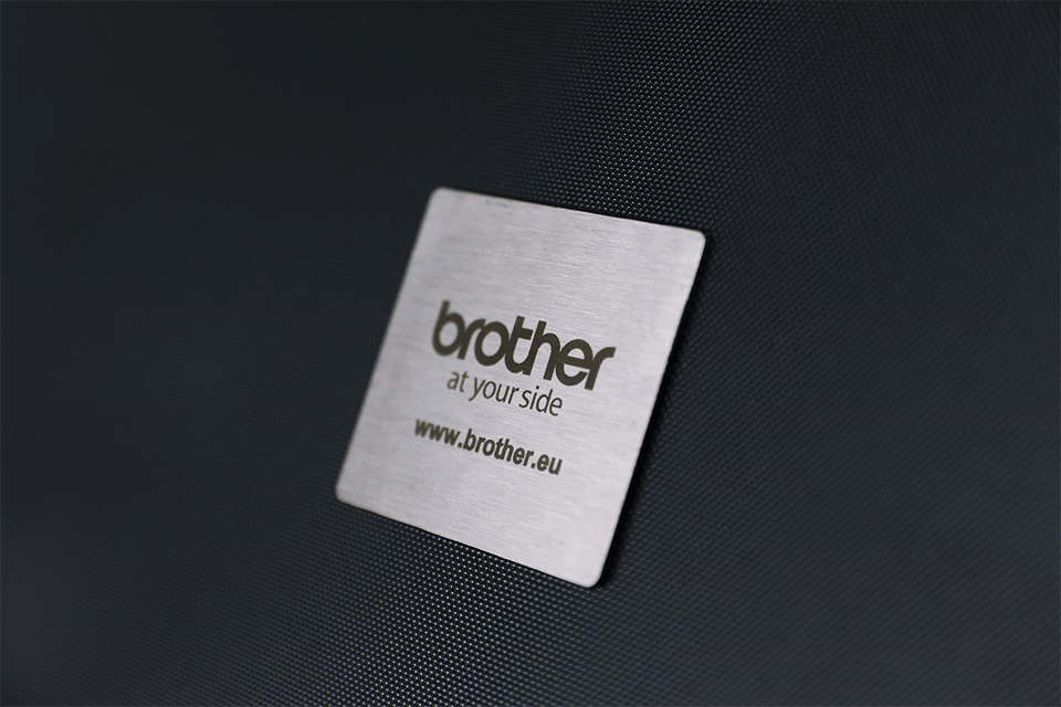 Brother STe-151 Schablonenband – weiß auf transparent